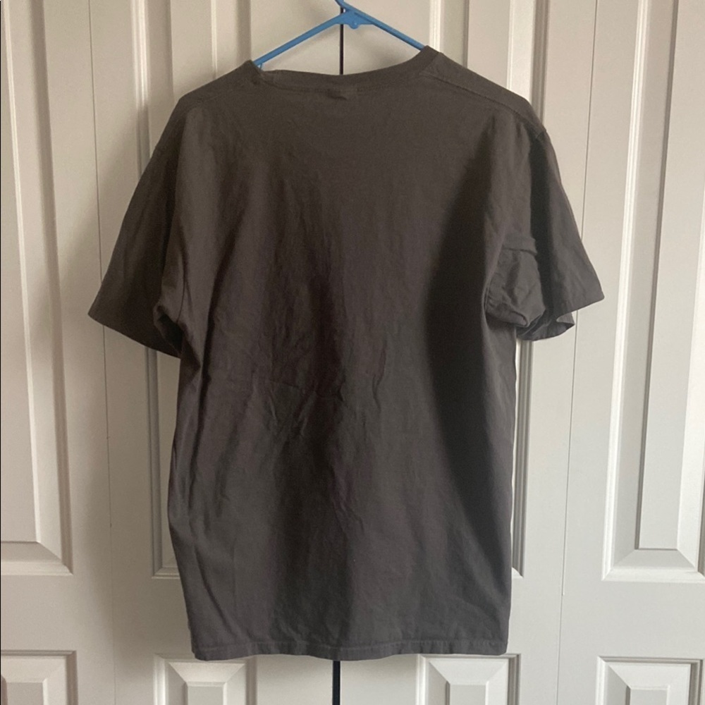 Port and Company Gray Short Sleeve Tee with Humorous Text - Picture 4 of 5